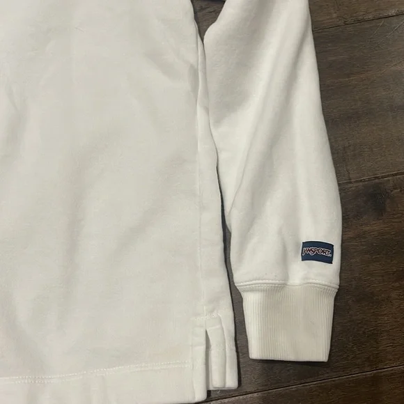 Jansport Notre Dame Quarter Zip White Sweater - size XL - Great Preowned - Picture 8 of 9